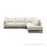 Sofa L Tamu Carson Putih Modern Minimalis