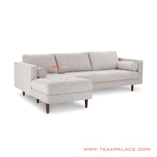 Sofa L Minimalis Sudut Jati Seri Citrani