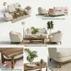 Sofa Minimalis Modern Terbaru: Set 211 Layton Kayu Jati Solid