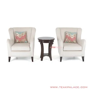 Set Sofa Teras Modern Black Walnut Seri Accent