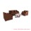 Sofa Ruang Tamu 211 Seri Musi Coklat