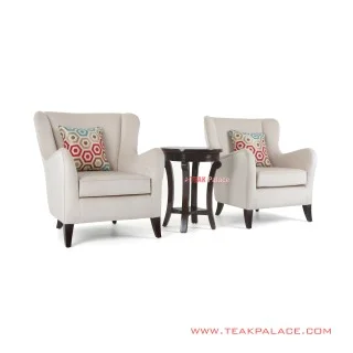 Set Sofa Teras Modern Black Walnut Seri Accent