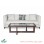 Sofa 3 Seater Accent Cloud Meja Tamu Oregon