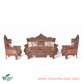 Sofa Ukir Kursi Bellagio Mewah 311 Kayu Jati Jepara