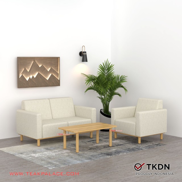 Minimalist Sofa 21 ION Narrow Space TKDN Beige Fabric minimalist sofa 21 ion narrow space tkdn beige fabric 60