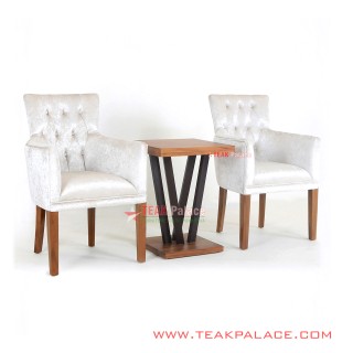 Kursi Teras Minimalis Jati Vintage Seri Wilona
