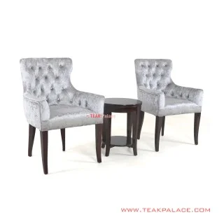 Set Kursi Teras Minimalis Black Walnut Alera Set Kursi Teras Minimalis Black Walnut Alera