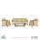 Sofa Set 311 Minimalis Modern Ukir Nusantara Kulit Beige
