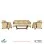 Sofa Set 311 Minimalis Modern Ukir Nusantara Kulit Beige