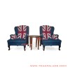 Sofa Bendera Inggris Teras Lobby Hotel Union Jack