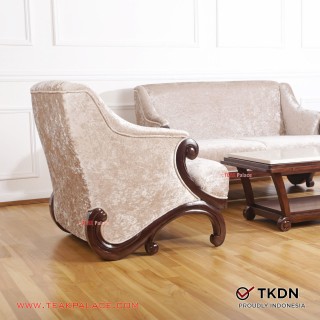 Kursi Tamu Jati Mewah Ukir Minimalis Seri Ponti 211