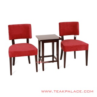 Set Kursi Teras Mona Jati Minimalis Rivoli Wine