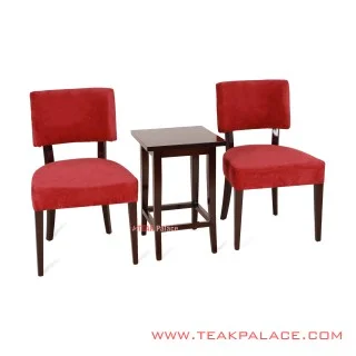 Set Kursi Teras Mona Jati Minimalis Rivoli Wine