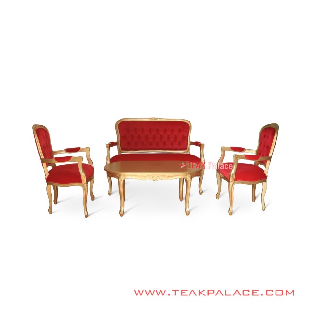 Minimalist 211 Victorian Gold Guest Sofa Set minimalist 211 victorian gold guest sofa set 60