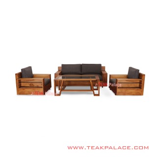 Set Kursi Tamu Minimalis Kayu Jati Seri Sunda Set Kursi Tamu Minimalis Kayu Jati Seri Sunda