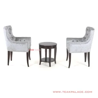 Set Kursi Teras Minimalis Black Walnut Alera