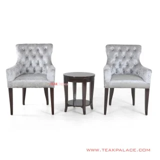 Set Kursi Teras Minimalis Black Walnut Alera