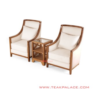 Set Teras Minimalis Seri Amarytha Jati Solid