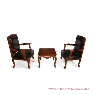 Set Kursi Teras Rajawa Jati Klasik Ukir