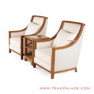 Set Teras Minimalis Seri Amarytha Jati Solid