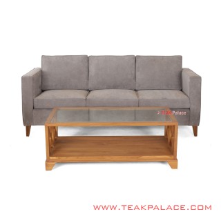Sofa Meja Tamu Amalia Minimalis Jati Solid Set