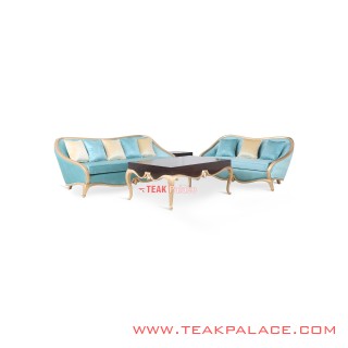 Sofa Mewah Emas Kayu Jati 32 Seri Cameo Sofa Mewah Emas Kayu Jati 32 Seri Cameo