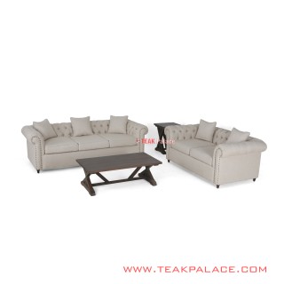 Set Sofa Chester 32 Meja Tamu dan Meja Sudut