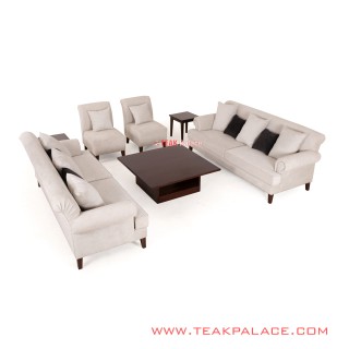 Set Sofa Tamu Modern 3311 Rivoli Linen Seri Amanda