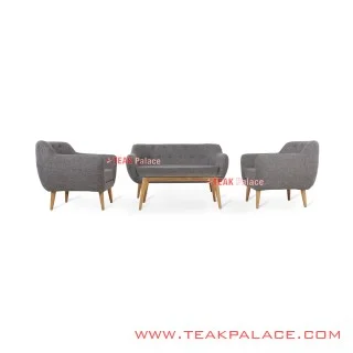 Sofa Retro Modern 211 Grey Seri Dina Sofa Retro Modern 211 Grey Seri Dina