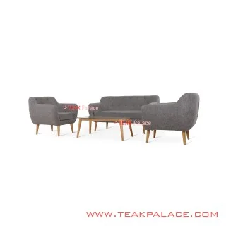 Sofa Retro Modern 211 Grey Seri Dina Sofa Retro Modern 211 Grey Seri Dina