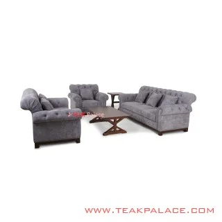 Kursi Sofa Set 321 Meja Tamu dan Meja Sudut Seri Robinson