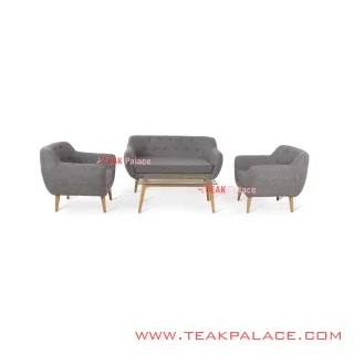 Sofa Retro Modern 211 Grey Seri Dina Sofa Retro Modern 211 Grey Seri Dina