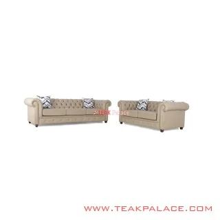 Set Sofa Santai Chesterfield Seri Chester