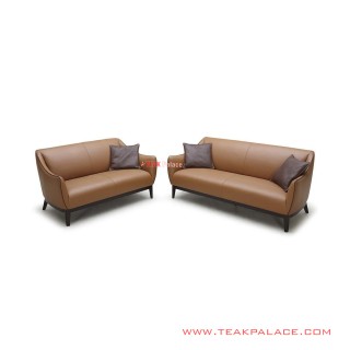 Sofa Set Seri Viana Oscar Brown Minimalis Jati