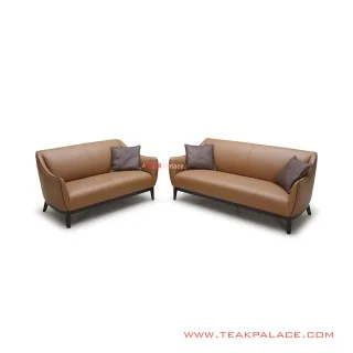 Sofa Set Seri Viana Oscar Brown Minimalis Jati