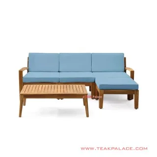Set Sofa Teras Santai Minimalis Blue Stool Tasikmalaya