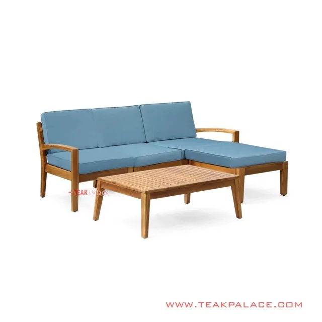 Set Sofa Teras Santai Minimalis Blue Stool Tasikmalaya