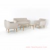 Sofa Vintage Retro Modern 211 Seri Dina White sofa vintage retro modern 211 seri dina white 62