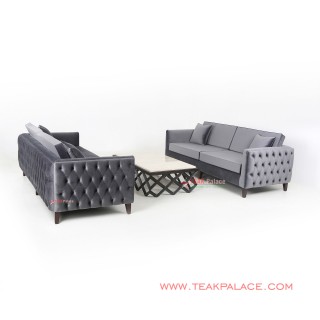 Sofa Modern Bulgari Set 33 Abu-Abu