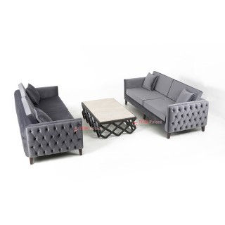Sofa Modern Bulgari Set 33 Abu-Abu