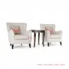kursi sofa teras set meja black walnut jok putih seri accent 63