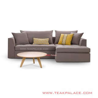 Sofa Sudut L Minimalis Seri Scarlet 2 Sofa + Meja