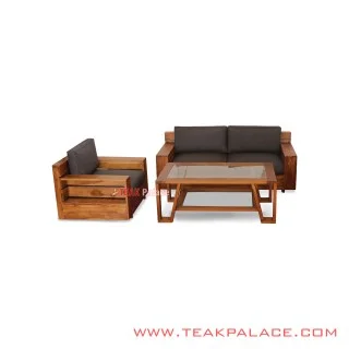 Set Tamu Sunda Salak Brown Minimalis