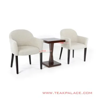 Kursi Teras Minimalis Jati Solid Meja Kotak Unik Seri Gossip