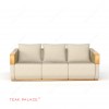 modern teak sofa xander 3 seater rattan for villa 57