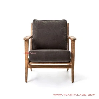 Kursi Teras Minimalis With Cushion Brown Seri Ronald