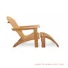 Kursi Santai Adiron Jaring With Stool Golden Teak Minimalis