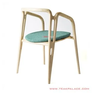 Buana Natural Terrace Chair with Minimalist Green Cushion Buana Natural Terrace Chair with Minimalist Green Cushion