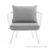 hanoi minimalist terrace chair duco white 50