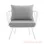 Kursi Teras Hanoi Minimalis Duco White